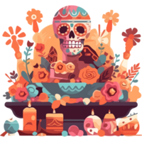 Day of the dead illustration png
