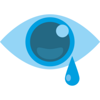 An eye with a tear on it png