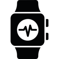 An apple watch with an ecg icon on it png