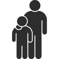 Father and son icon png