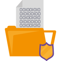 File folder with a shield and a file png