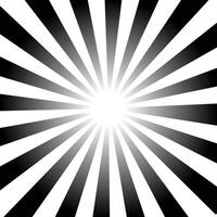 Black and white rays background vector
