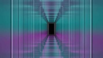 A Futuristic Abstract Tunnel that features stunning Neon Colors and intricate designs. Design video