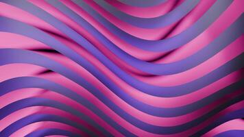 An Abstract Wave Pattern Displayed in Beautiful Pink and Purple Shades Creating Visual Appeal. Design video