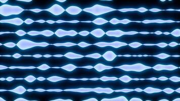 This artwork features abstract blue wave patterns gracefully set against a dark background. Design video