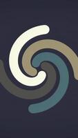 Spiral glowing effect abstract circular color trails, abstract. Blue background. Colored spiral with woven lines in the shape of a circle video