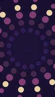 Abstract background with spiral particles and flares. Seamless loop. Blue background video
