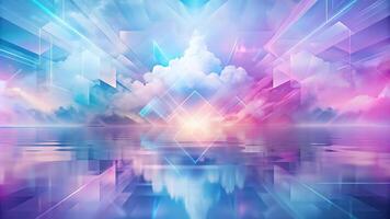 Abstract Background gradients blending into a luminous almost ethereal sky atmosphere photo