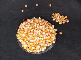 Close up of corn kernels can be used as background. photo