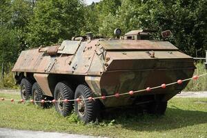 Ludwikowice Klodzkie, Poland - August 10th, 2024 - Old armored personnel carrier at Molke Military Technology Museum photo