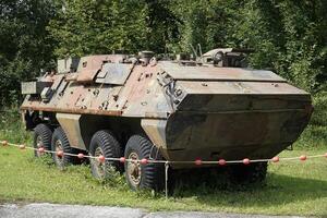Ludwikowice Klodzkie, Poland - August 10th, 2024 - Old armored personnel carrier at Molke Military Technology Museum photo