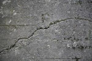 Rough Concrete Wall with Crack photo