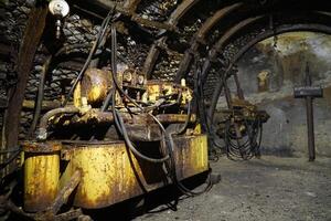 Nowa Ruda, Poland - August 4th, 2024 - Coal mining machine photo