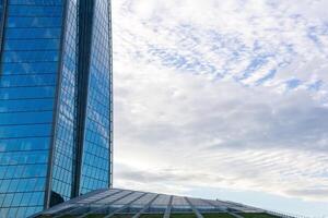 modern architecture, facade elements of contemporary buildings against the sky photo