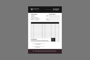 Invoice template Memo invoice template Invoice design vector