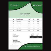 Invoice, Bill memo, Cash memo. Bill memo format Cash memo design Invoice template Invoice design vector