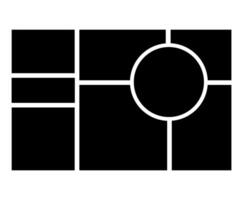 Template composition grid for photos. vector