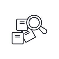 Inventory icon. .Editable stroke.linear style sign for use web design,logo.Symbol illustration. vector