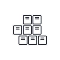 stock icon. .Editable stroke.linear style sign for use web design,logo.Symbol illustration. vector