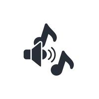 Sound icon. .Editable stroke.linear style sign for use web design,logo.Symbol illustration. vector