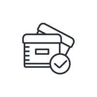 storage icon. .Editable stroke.linear style sign for use web design,logo.Symbol illustration. vector