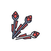 Asparagus icon. .Editable stroke.linear style sign for use web design,logo.Symbol illustration. vector