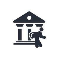 thief icon. .Editable stroke.linear style sign for use web design,logo.Symbol illustration. vector