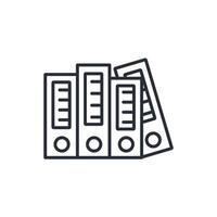 Archive icon. .Editable stroke.linear style sign for use web design,logo.Symbol illustration. vector