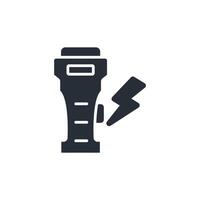 taser icon. .Editable stroke.linear style sign for use web design,logo.Symbol illustration. vector