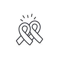 mourning icon. .Editable stroke.linear style sign for use web design,logo.Symbol illustration. vector