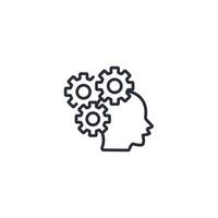 cognition icon. .Editable stroke.linear style sign for use web design,logo.Symbol illustration. vector