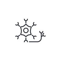 neuron icon. .Editable stroke.linear style sign for use web design,logo.Symbol illustration. vector