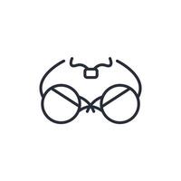 Bra icon. .Editable stroke.linear style sign for use web design,logo.Symbol illustration. vector