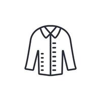 Shirt icon. .Editable stroke.linear style sign for use web design,logo.Symbol illustration. vector
