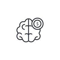 mindset icon. .Editable stroke.linear style sign for use web design,logo.Symbol illustration. vector