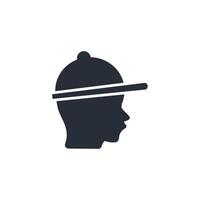 Cap icon. .Editable stroke.linear style sign for use web design,logo.Symbol illustration. vector