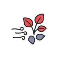 Fall icon. .Editable stroke.linear style sign for use web design,logo.Symbol illustration. vector