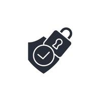 protection icon. .Editable stroke.linear style sign for use web design,logo.Symbol illustration. vector