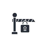Barrier icon. .Editable stroke.linear style sign for use web design,logo.Symbol illustration. vector