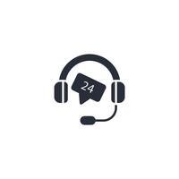 24 hour icon. .Editable stroke.linear style sign for use web design,logo.Symbol illustration. vector