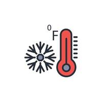degree fahrenheit icon. .Editable stroke.linear style sign for use web design,logo.Symbol illustration. vector
