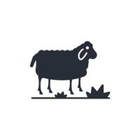 sheep animal icon. .Editable stroke.linear style sign for use web design,logo.Symbol illustration. vector