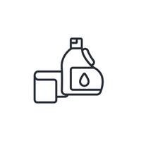 detergent icon. .Editable stroke.linear style sign for use web design,logo.Symbol illustration. vector