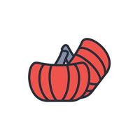 Pumpkin icon. .Editable stroke.linear style sign for use web design,logo.Symbol illustration. vector