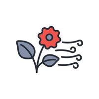 Spring icon. .Editable stroke.linear style sign for use web design,logo.Symbol illustration. vector