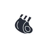Ribs icon. .Editable stroke.linear style sign for use web design,logo.Symbol illustration. vector