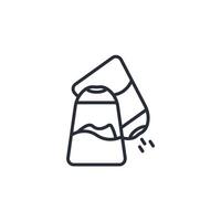 salt and pepper icon. .Editable stroke.linear style sign for use web design,logo.Symbol illustration. vector