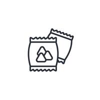 Snack icon. .Editable stroke.linear style sign for use web design,logo.Symbol illustration. vector