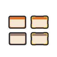 selection frame with outline flat design vector