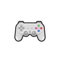 game stick controller in outline flat design. vector